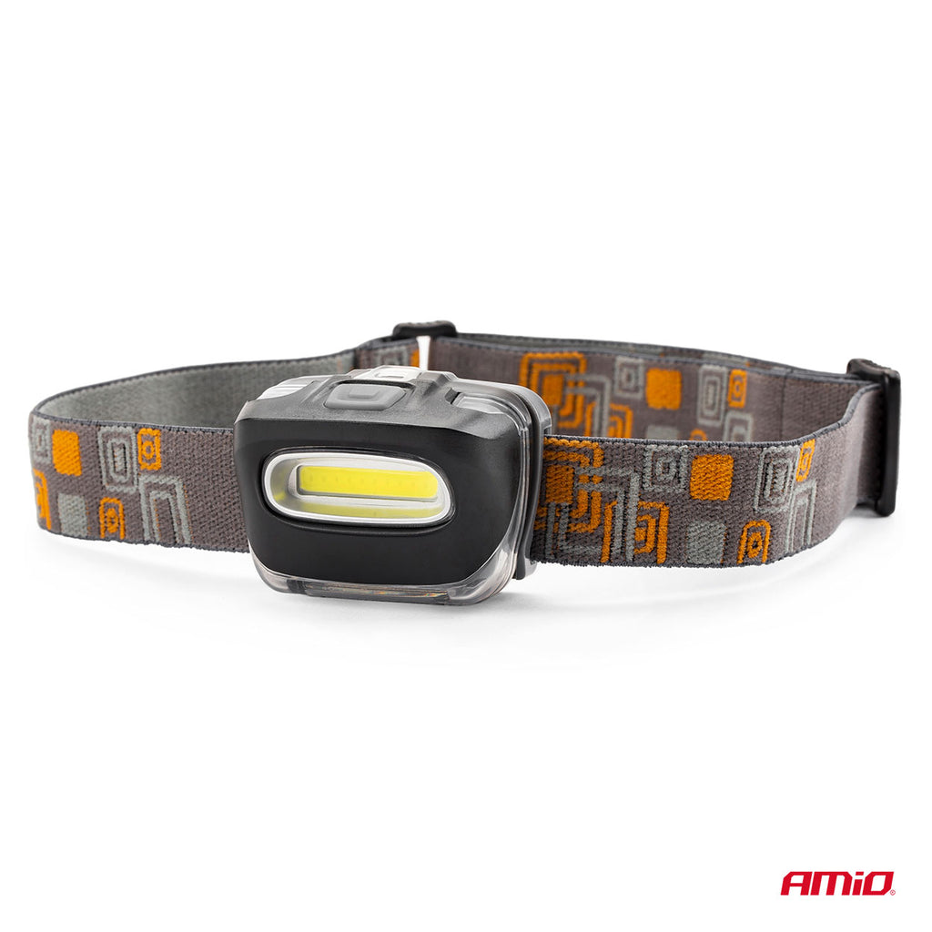 LED COB Hoofdlamp 3xAAA 150Flux IPX3 AMiO 02199 - AMiO 02199 - afbeelding 2
