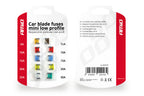 Auto mes zekeringen mini low profile 10 stuks, assortiment AMiO 02216 - AMiO 02216 - afbeelding 1