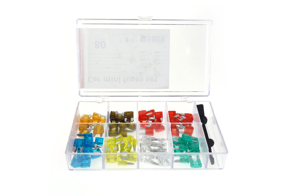 Auto mes zekeringen mini assortiment 80 stuks MIX AMiO 02225 - AMiO 02225 - afbeelding 2