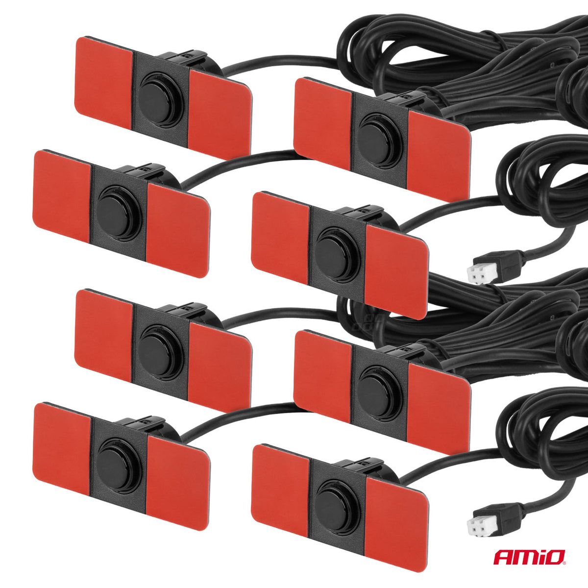 Parkeersensor Buzzer 8 sensoren zwart binnenmontage 16,5 mm AMiO 02254 – AMiO 02254 – productafbeelding 3