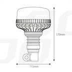 LED Waarschuwingslamp 36 LED flex R65 R10 12V 24V W03p AMiO 02293 - AMiO 02293 - afbeelding 5