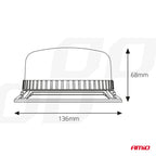 LED Waarschuwingslamp 36 LED bouten R65 R10 12V 24V W03b AMiO 02296 - AMiO 02296 - afbeelding 6