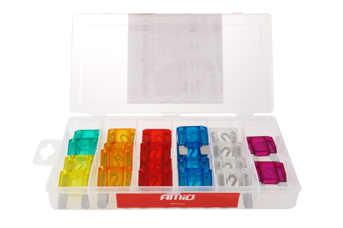 MAXI zekeringkast mix 24st, assortiment AMiO 02323 - AMiO 02323 - afbeelding 2
