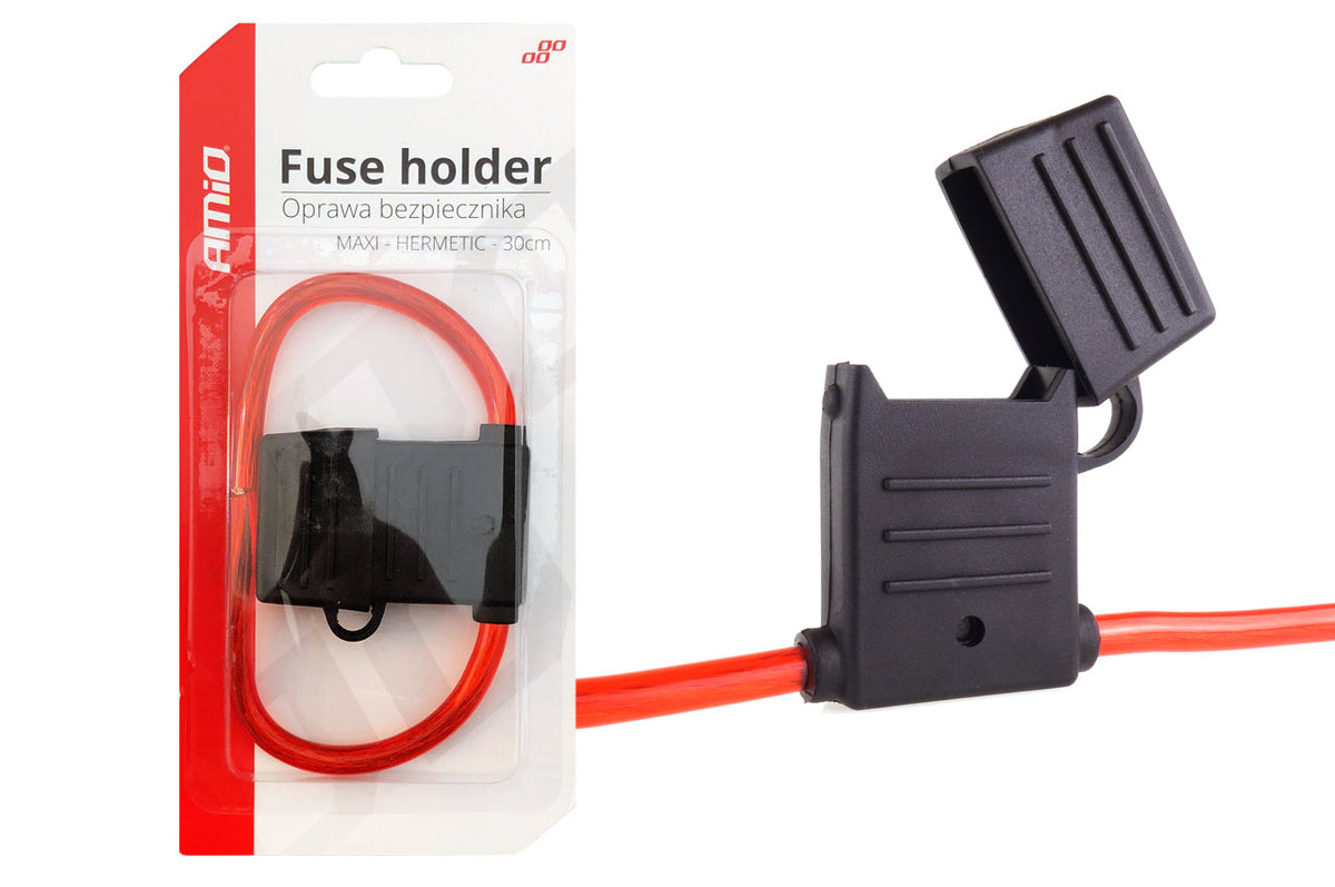 MAXI zekeringhouder met 30cm kabel AMiO 02338 – AMiO 02338 – productafbeelding 1
