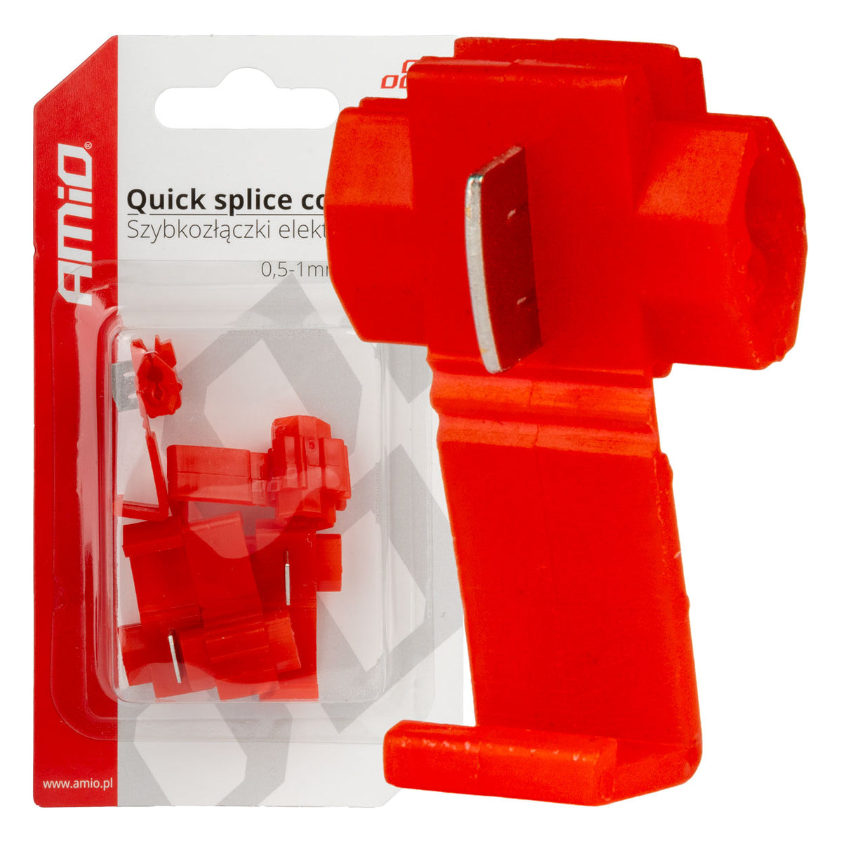 Quick Connect Connector 0,5-1mm2 10A 5st blister AMiO 02340 - AMiO 02340 - afbeelding 4