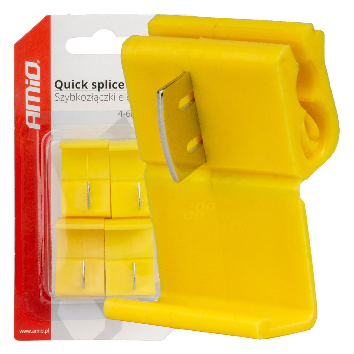 Quick Connect Connector 04-6mm2 24A 4st blister AMiO 02342 - AMiO 02342 - afbeelding 1