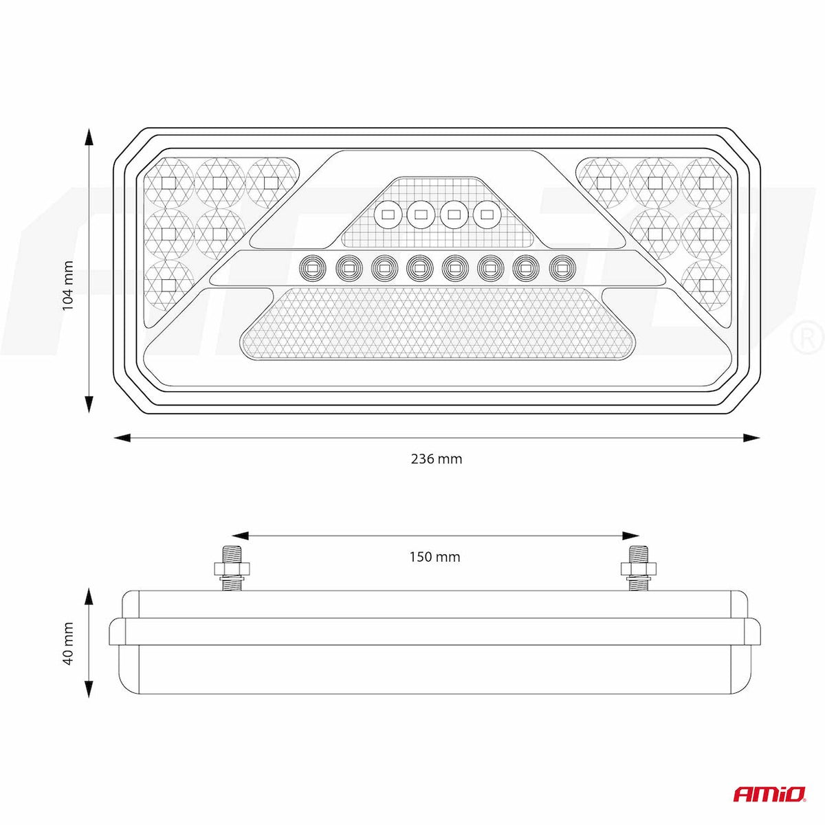 Led-achterlamp AMiO RCL-02-R dynamisch, rechts 02365 - AMiO 02365 - afbeelding 13