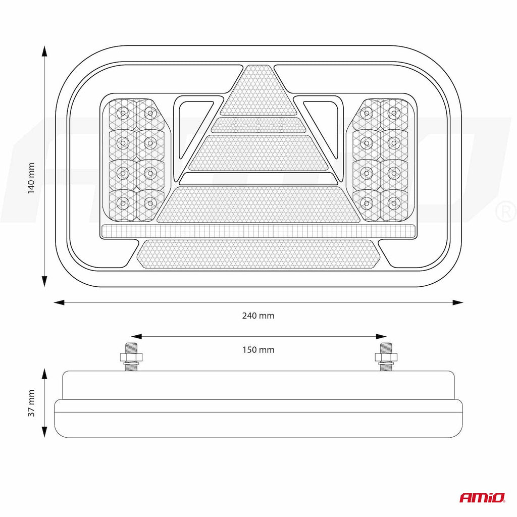 LED-achterlicht AMiO RCL-03-L dynamisch, links 02366 - AMiO 02366 - afbeelding 14