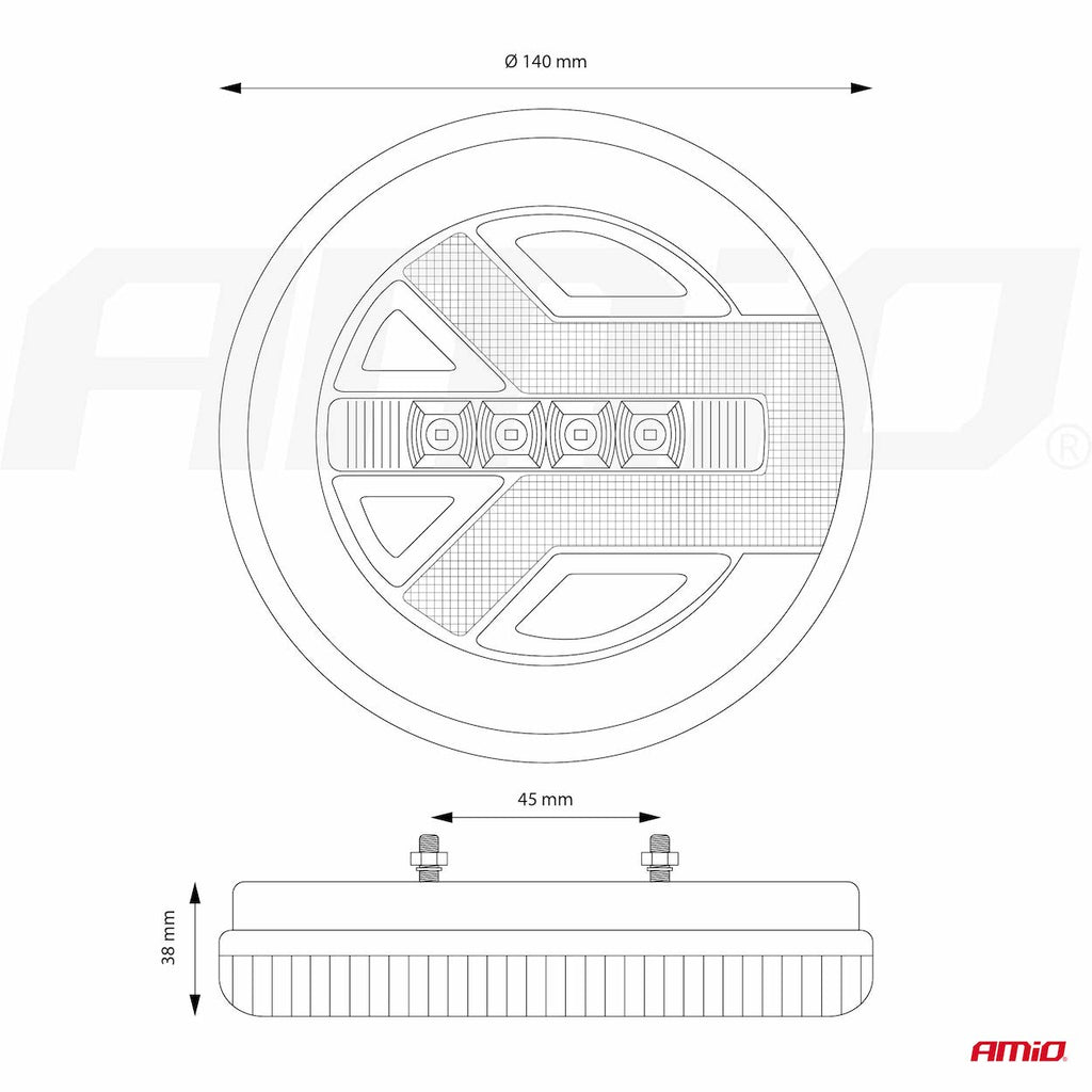 Led-achterlamp AMiO RCL-06-LR links/rechts 02371 - AMiO 02371 - afbeelding 12