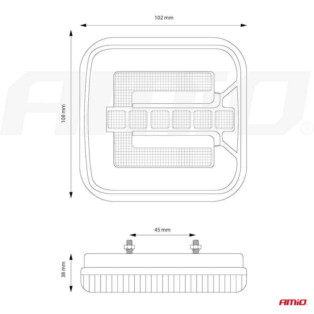 Led-achterlamp AMiO RCL-08-LR dynamisch links/rechts 02373 - AMiO 02373 - afbeelding 12