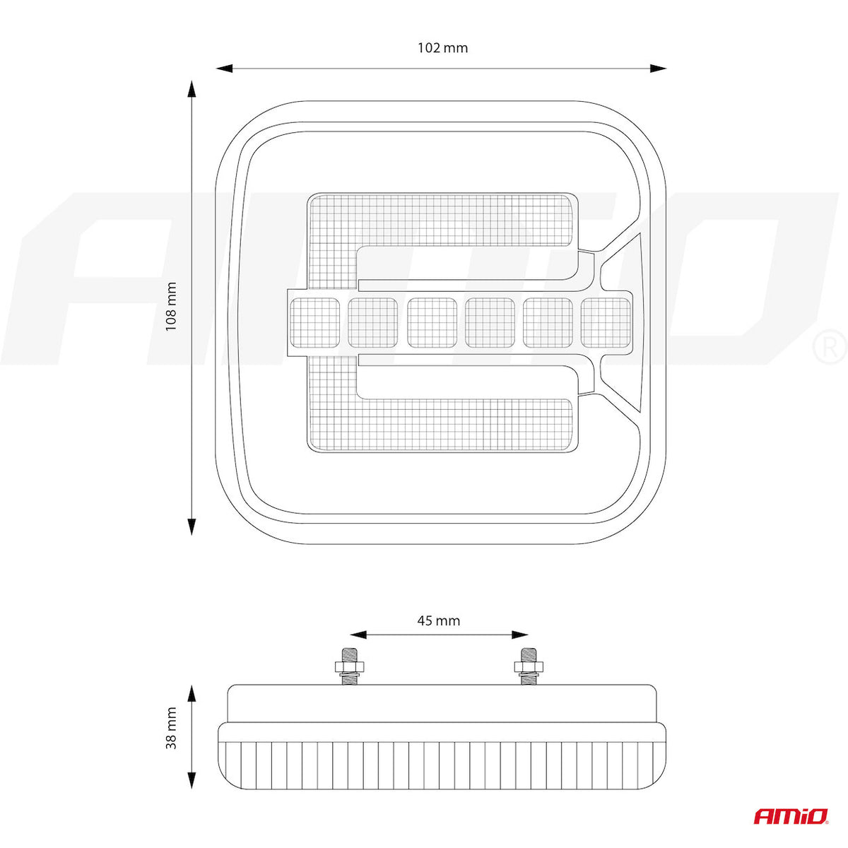 Led-achterlamp AMiO RCL-08-LR dynamisch links/rechts 02373 - AMiO 02373 - afbeelding 12