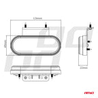 Markeringsomtrek LED-lamp AMiO OM-01-W ovaal, wit 02375 - AMiO 02375 - afbeelding 6