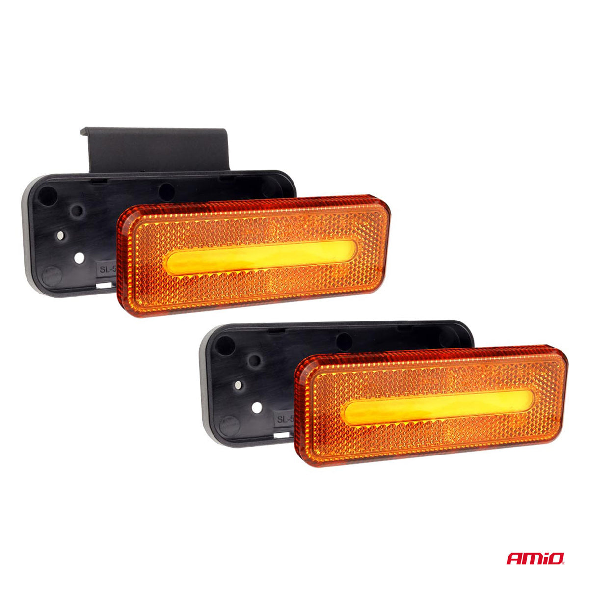 Markeringsomtrek LED-lamp AMiO OM-02-O rechthoekig, oranje 02376 - AMiO 02376 - afbeelding 3