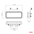 Markeringsomtrek LED-lamp AMiO OM-02-O rechthoekig, oranje 02376 - AMiO 02376 - afbeelding 5