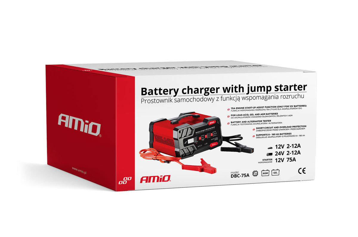 Acculader 12A 12/24V met starthulp 12V 75 A AMiO 02400 – AMiO 02400 – productafbeelding 4