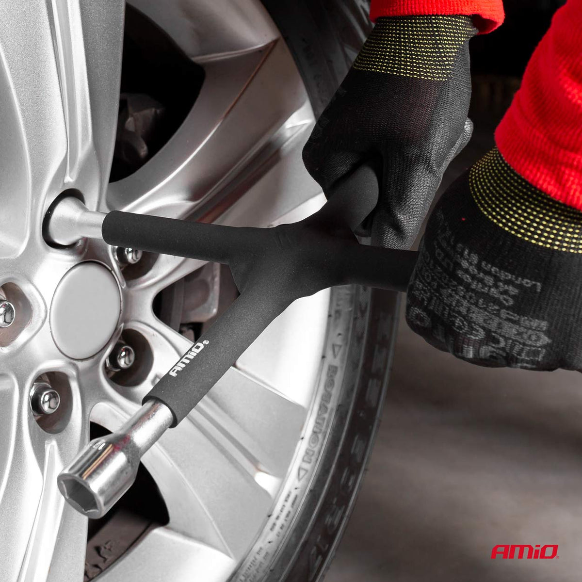 Steeksleutel rubber gecoat 17-19-21mm 1/2 AMiO 02402 - AMiO 02402 - afbeelding 6