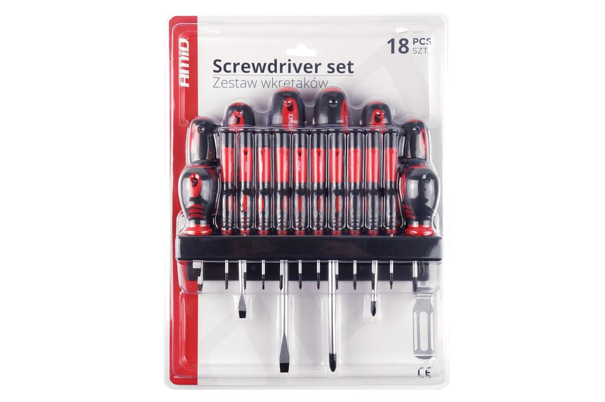 Schroevendraaierset met hanger CR-V, 18-delig AMiO 02411 - AMiO 02411 - afbeelding 1