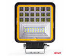 Werklamp AWL12 42 LED FLootlight & Spotlight 9-36V, afm.: 110x110mmm Angel Eyes
