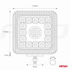 Werklamp AWL13 77 LED FLOOD 9-36V AMiO 02427 - AMiO 02427 - afbeelding 10