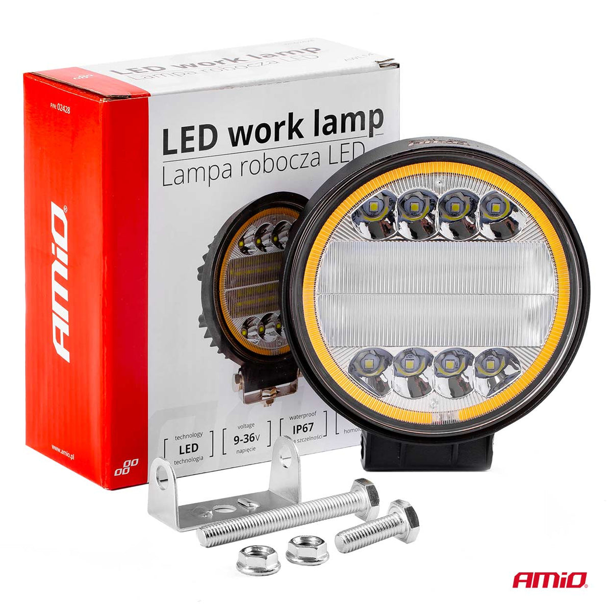 Werklamp AWL14 42 LED COMBO (2 Functies) 9-36V AMiO 02428 - AMiO 02428 - afbeelding 7