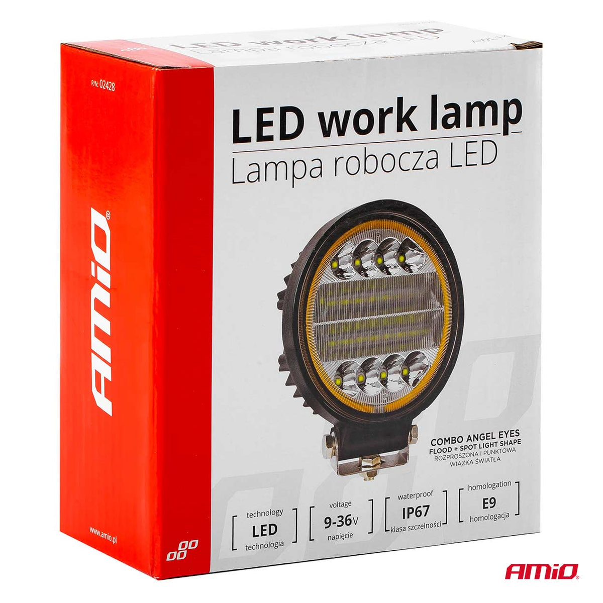 Werklamp AWL14 42 LED COMBO (2 Functies) 9-36V AMiO 02428 - AMiO 02428 - afbeelding 8