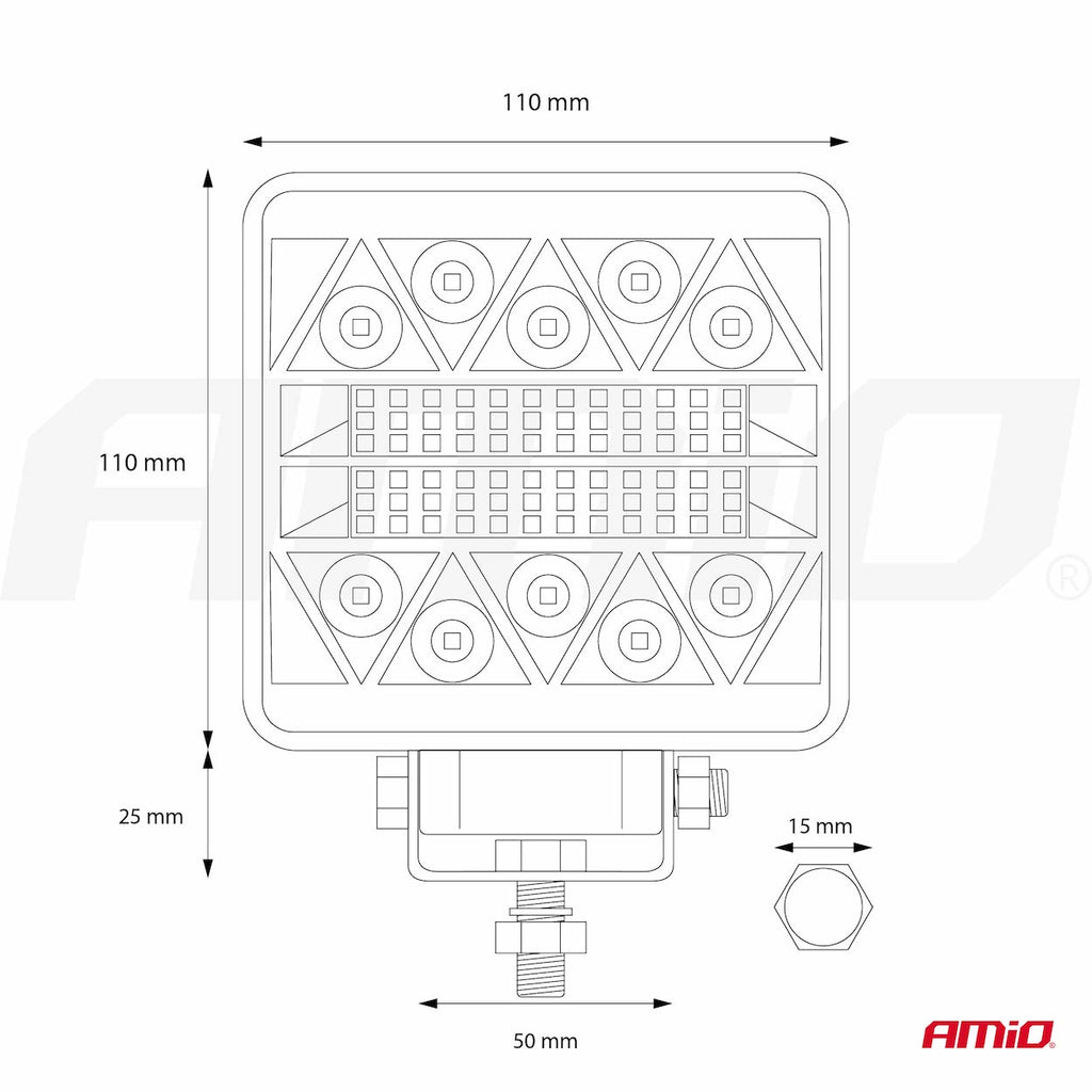 Werklamp AWL15 26LED COMBO 9-36V AMiO 02429 - AMiO 02429 - afbeelding 10