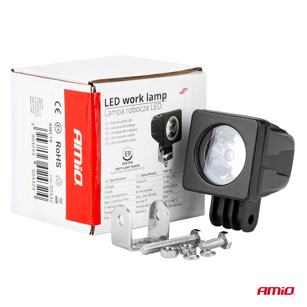 Werklamp AWL18 1LED HP SPOT 9-36V AMiO 02432 - AMiO 02432 - afbeelding 8