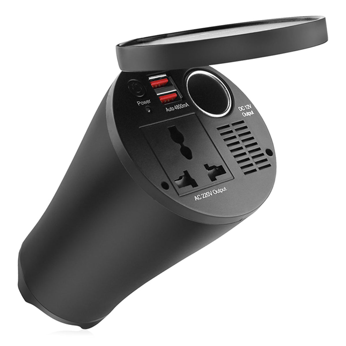 Omvormer AMiO 12V/230V 150W/300W 2xUSB PI02 02469 - AMiO 02469 - afbeelding 1