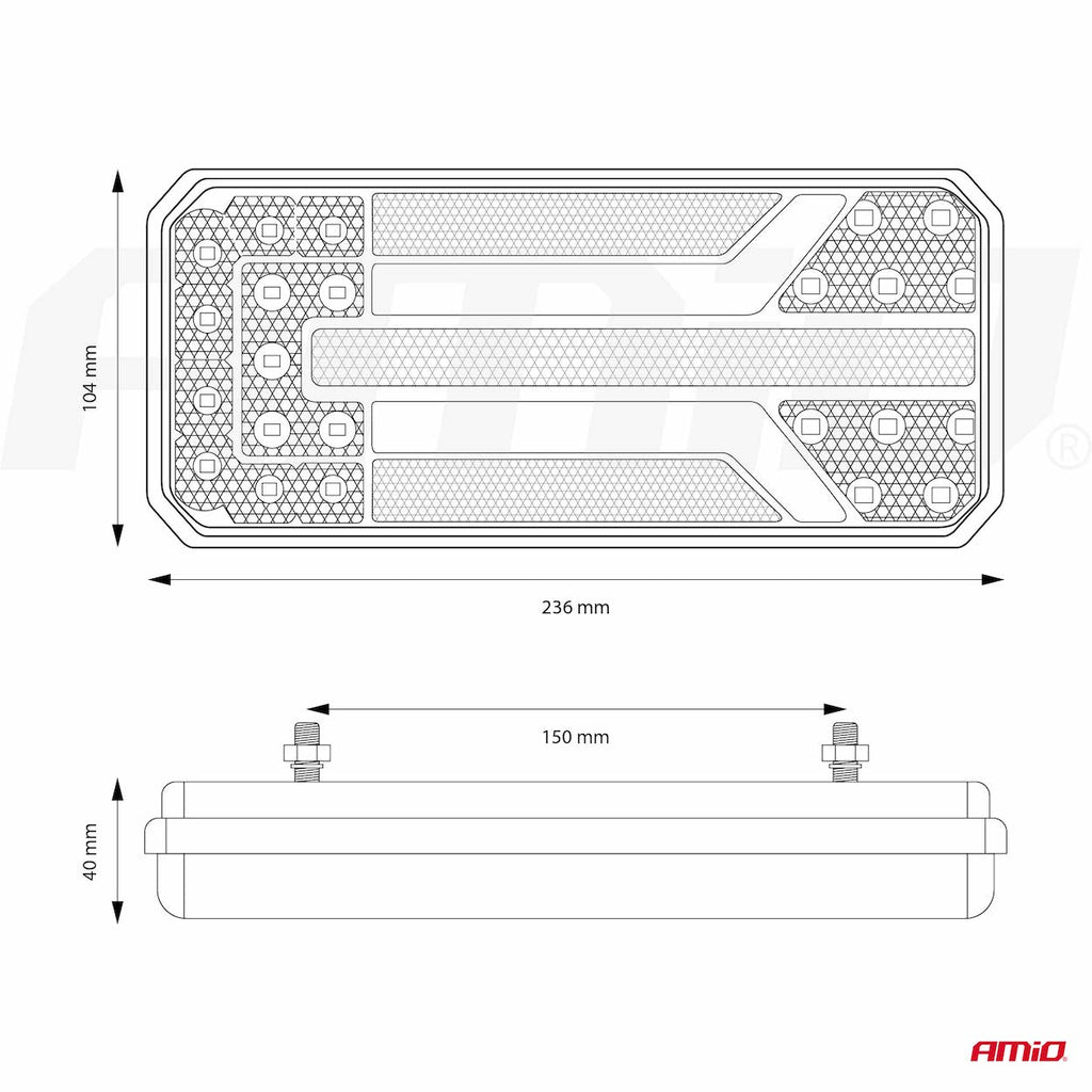 Led-achterlicht AMiO RCL-01-LR dynamisch, rechts 02473 - AMiO 02473 - afbeelding 14