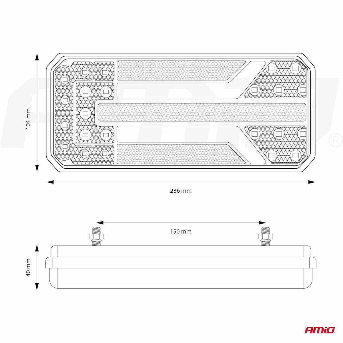 Led-achterlicht AMiO RCL-01-LR dynamisch, rechts 02473 - AMiO 02473 - afbeelding 14