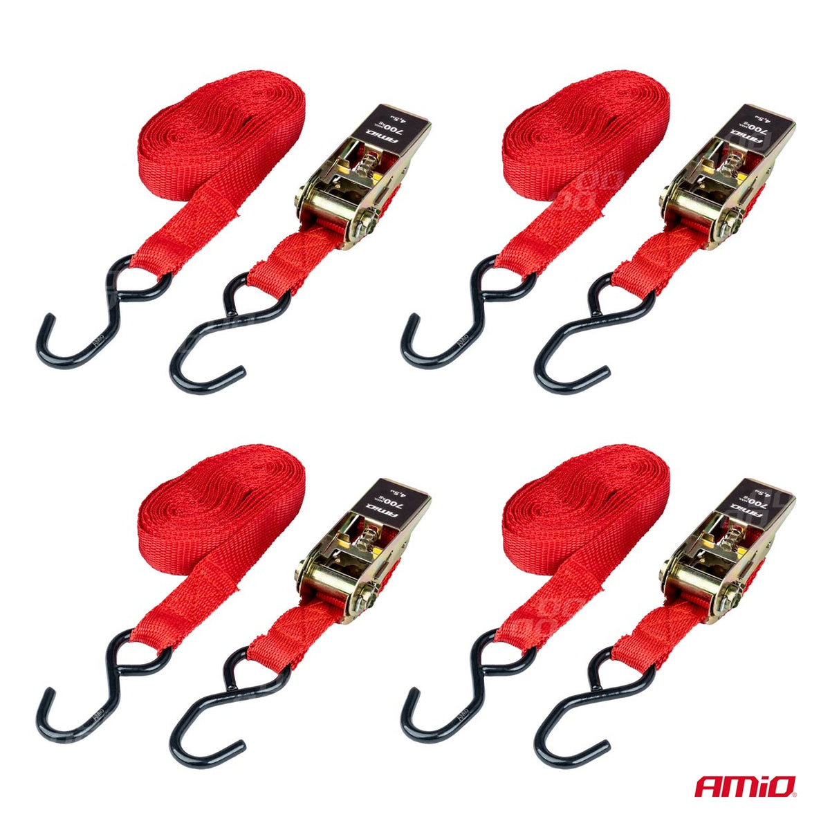 Ratel spanset 700kg 25mm 4,5m 4st BELT-03 AMiO 02496 - AMiO 02496 - afbeelding 4