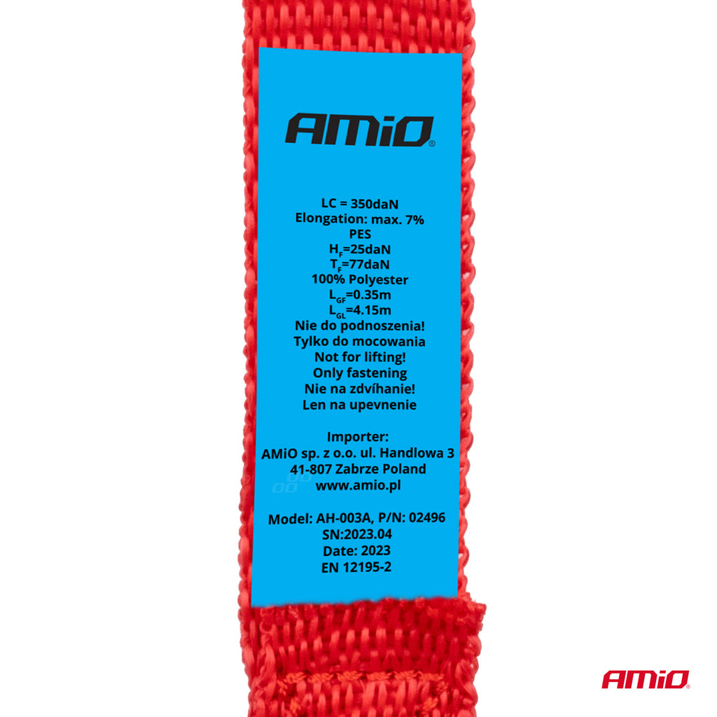 Ratel spanset 700kg 25mm 4,5m 4st BELT-03 AMiO 02496 - AMiO 02496 - afbeelding 14