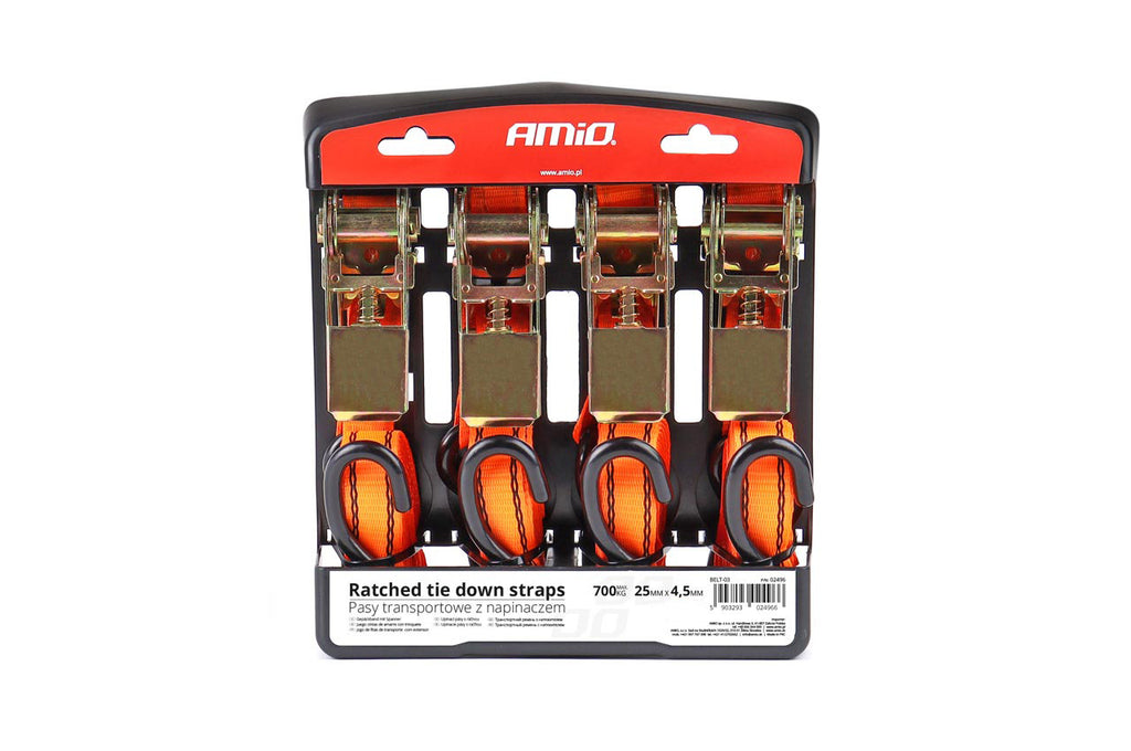 Ratel spanset 700kg 25mm 4,5m 4st BELT-03 AMiO 02496 - AMiO 02496 - afbeelding 9