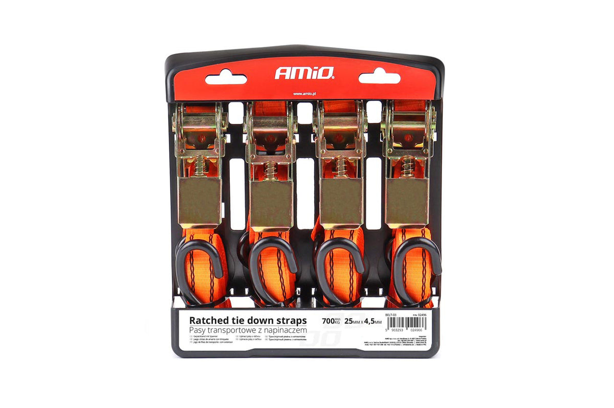 Ratel spanset 700kg 25mm 4,5m 4st BELT-03 AMiO 02496 - AMiO 02496 - afbeelding 9