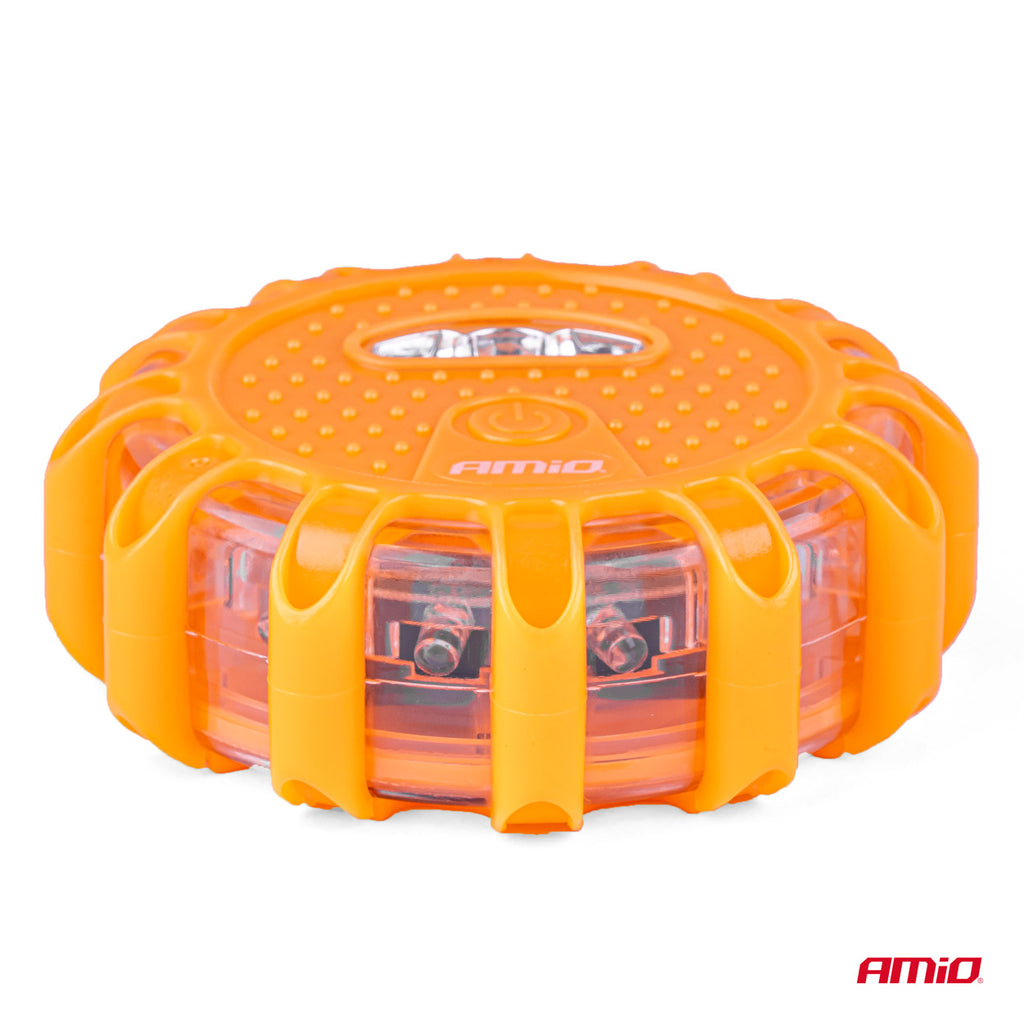 Weg Draagbare LED-waarschuwingslamp met werkende zaklampfunctie 3xAAA IP65 12SMD + 3SMD AMiO 02499 - AMiO 02499 - afbeelding 4