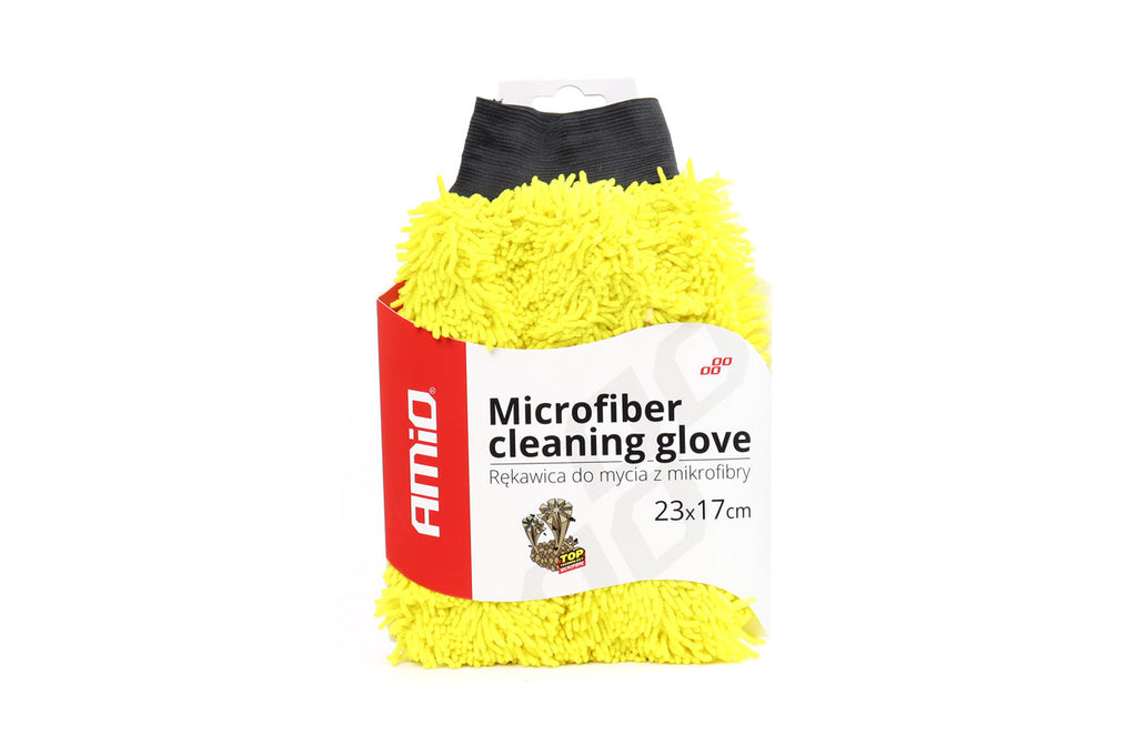 Microvezel handschoen geel 23x17cm 71g AMiO 02517 - AMiO 02517 - afbeelding 1