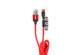 Magnetische poort Combo kabel Lightning/USB C/micro USB 1m UC-08 AMiO 02522 - AMiO 02522 - afbeelding 1