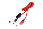 Magnetische poort Combo kabel Lightning/USB C/micro USB 1m UC-08 AMiO 02522 - AMiO 02522 - afbeelding 2