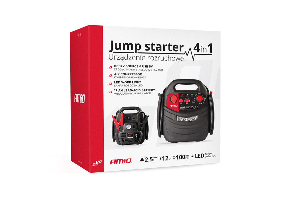 Starthulp 12V 17Ah 900A 4in1 JS01 AMiO 02523 - AMiO 02523 - afbeelding 6