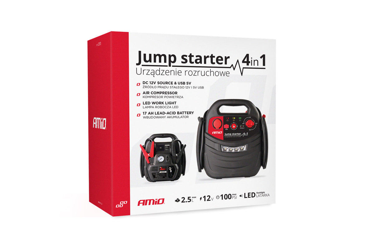 Starthulp 12V 17Ah 900A 4in1 JS01 AMiO 02523 - AMiO 02523 - afbeelding 6