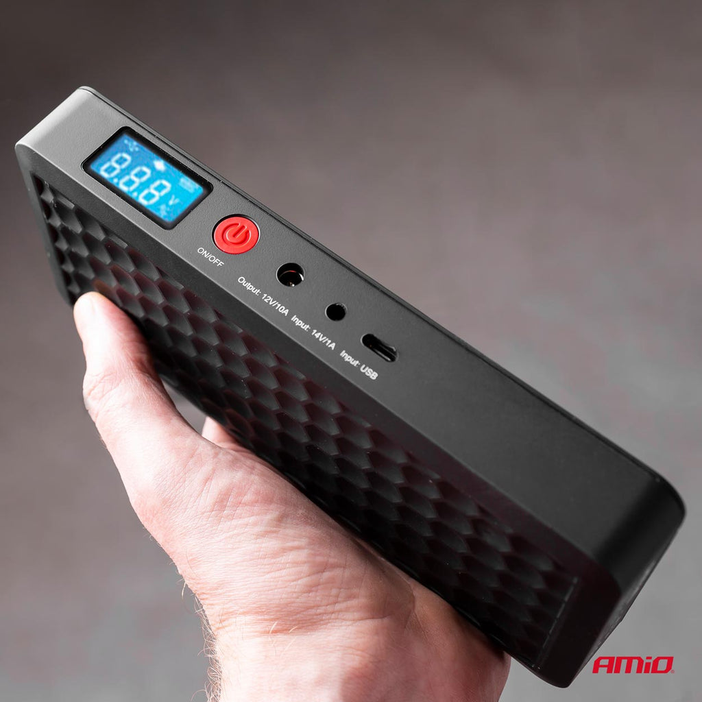 Draagbare Jumpstarter met Powerbank 12V 4Ah 800A SJ02 AMiO 02524 - AMiO 02524 - afbeelding 11