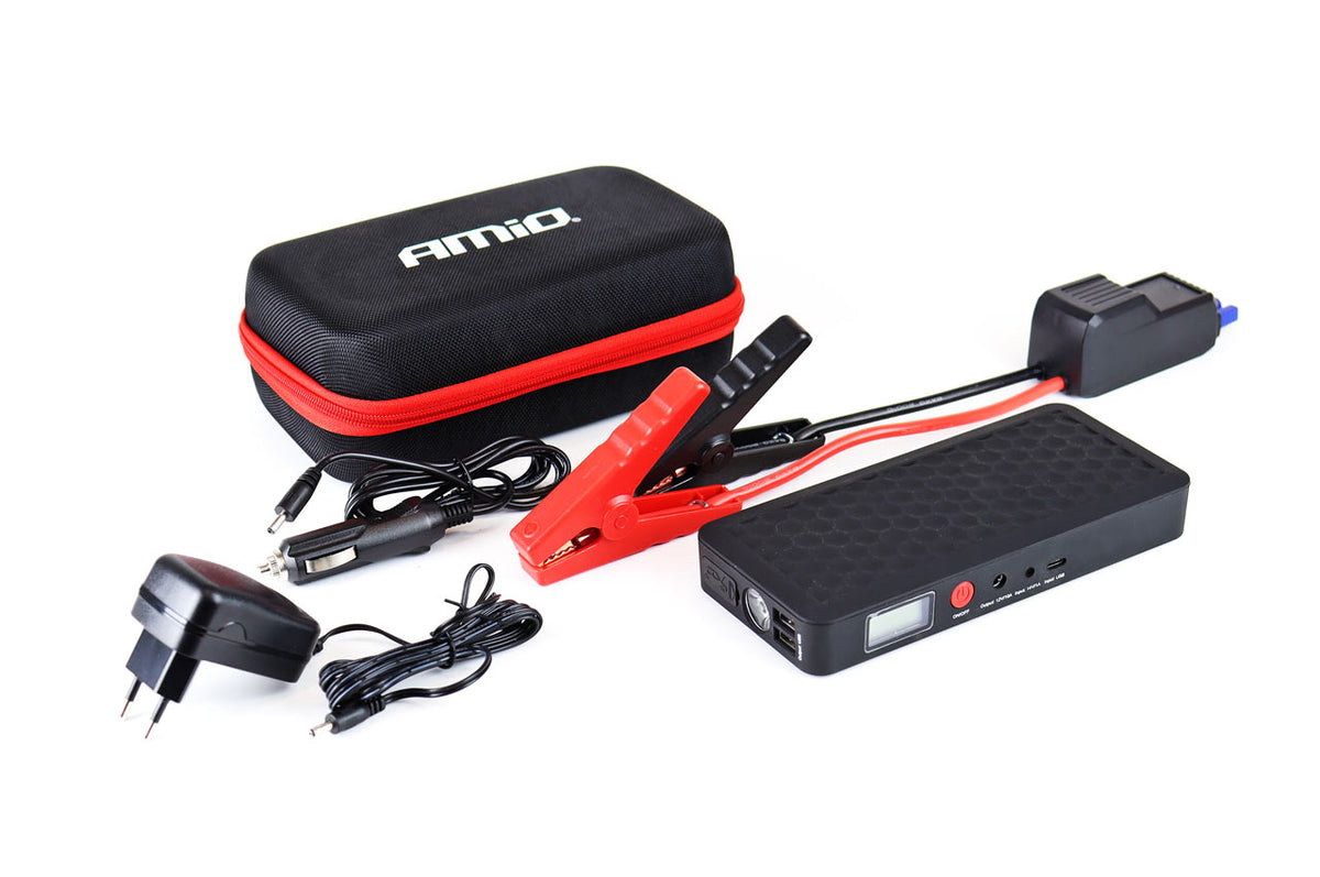 Draagbare Jumpstarter met Powerbank 12V 4Ah 800A SJ02 AMiO 02524 - AMiO 02524 - afbeelding 7