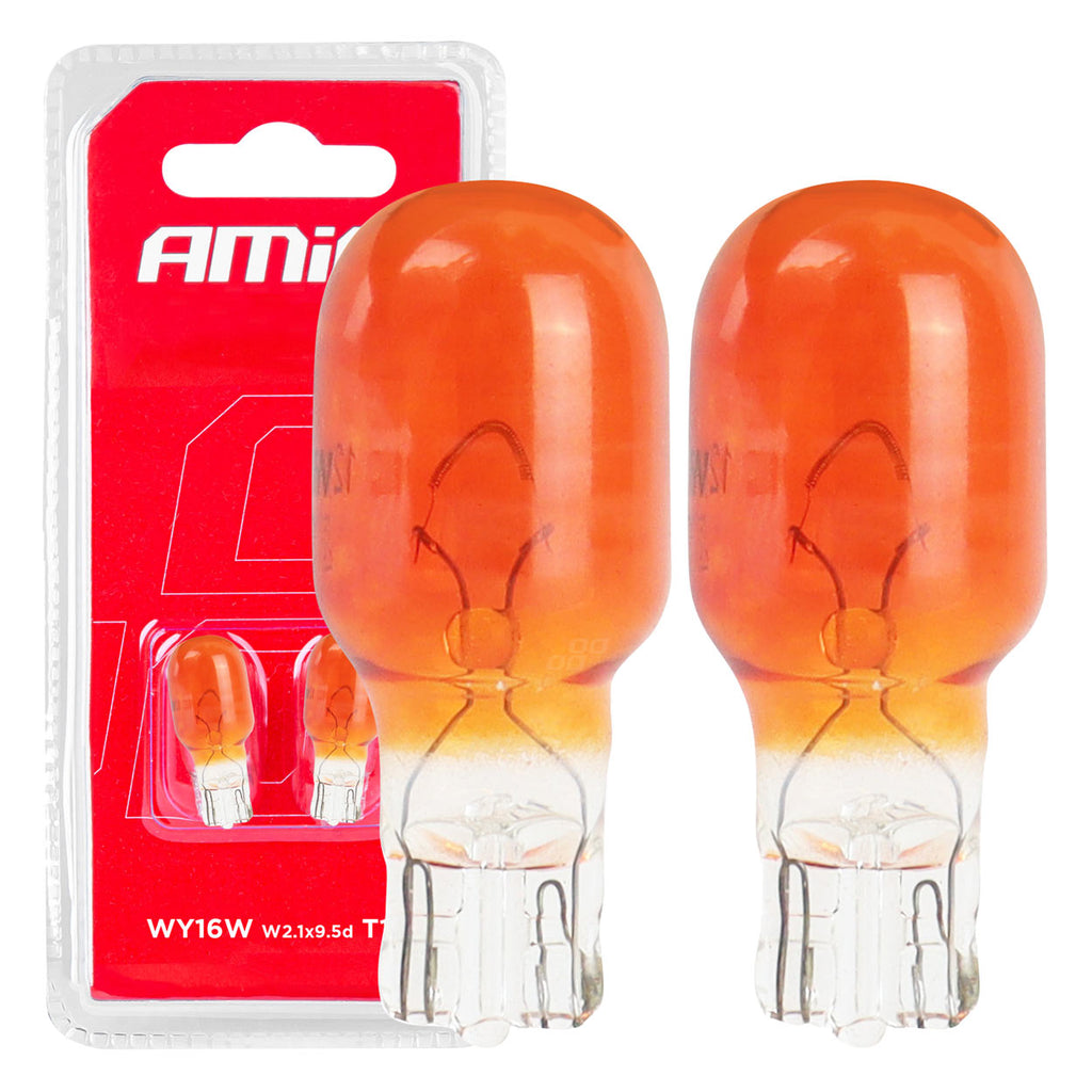 Halogeenlampen T15 WY16W W2.1x9.5d 12V 2 stuks AMiO 02550 - AMiO 02550 - afbeelding 3