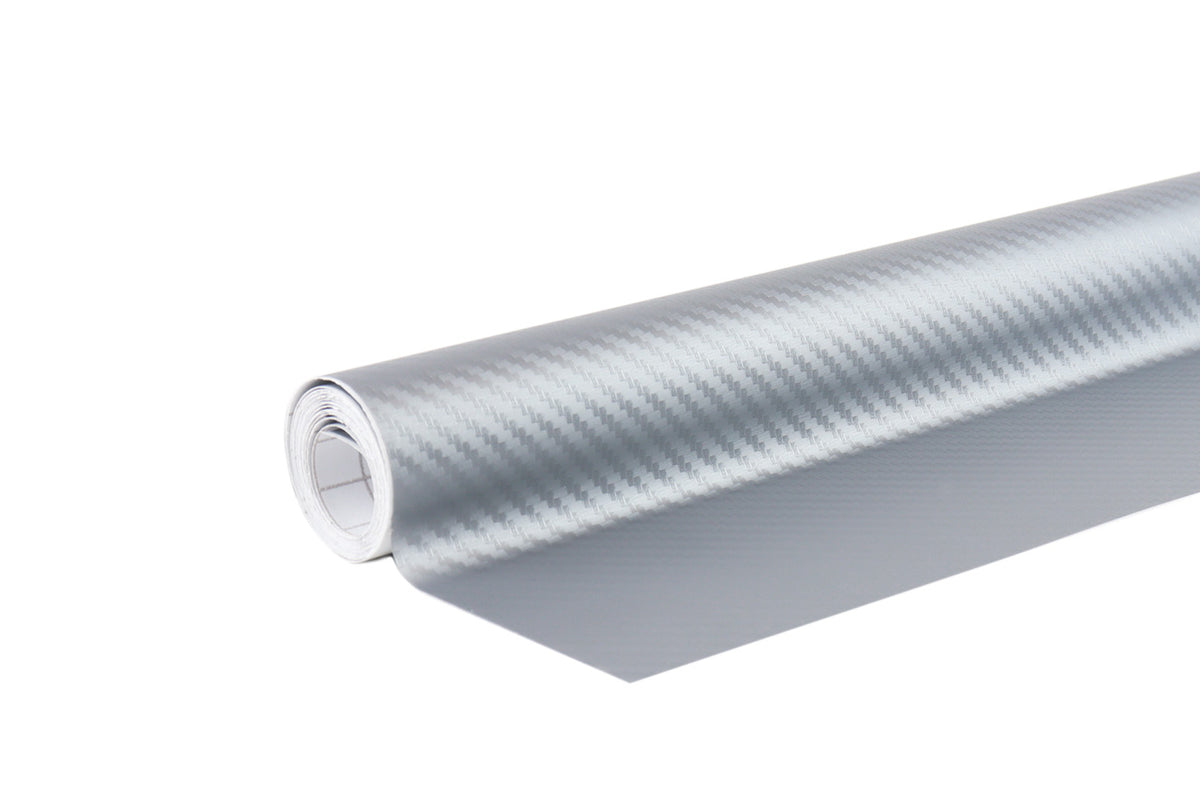 3D CARBON fiber ZILVER folie 30cm x 150cm AMiO 02600 - AMiO 02600 - afbeelding 3