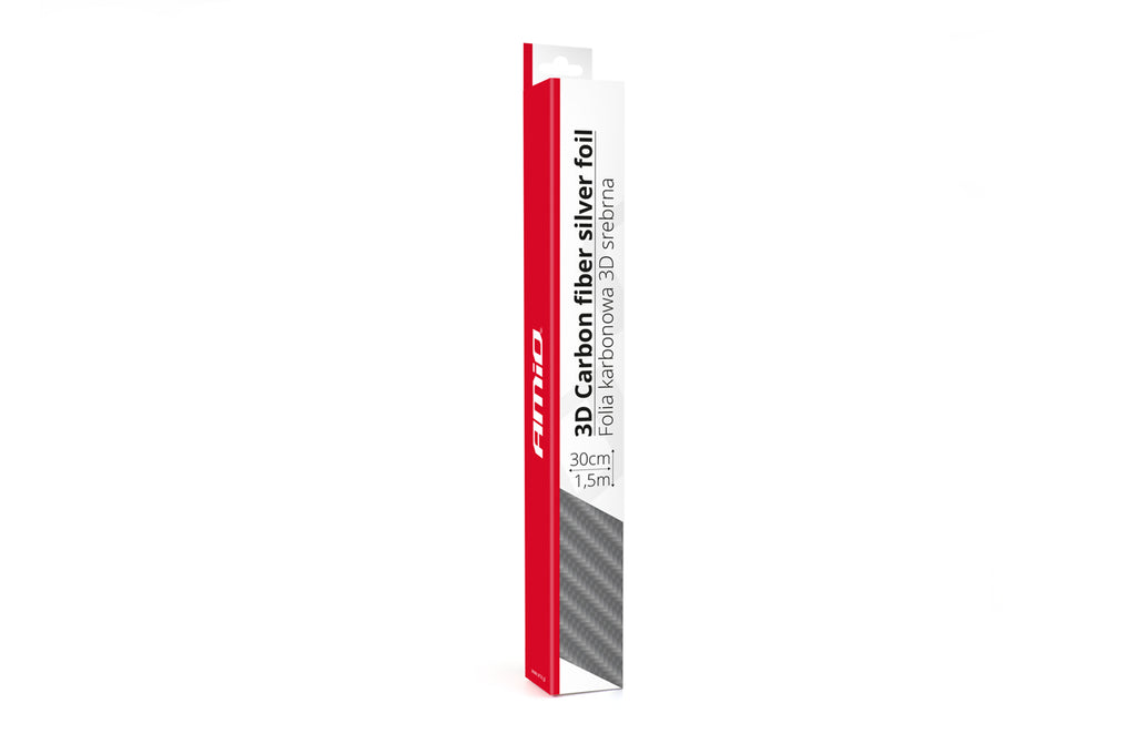 3D CARBON fiber ZILVER folie 30cm x 150cm AMiO 02600 - AMiO 02600 - afbeelding 2