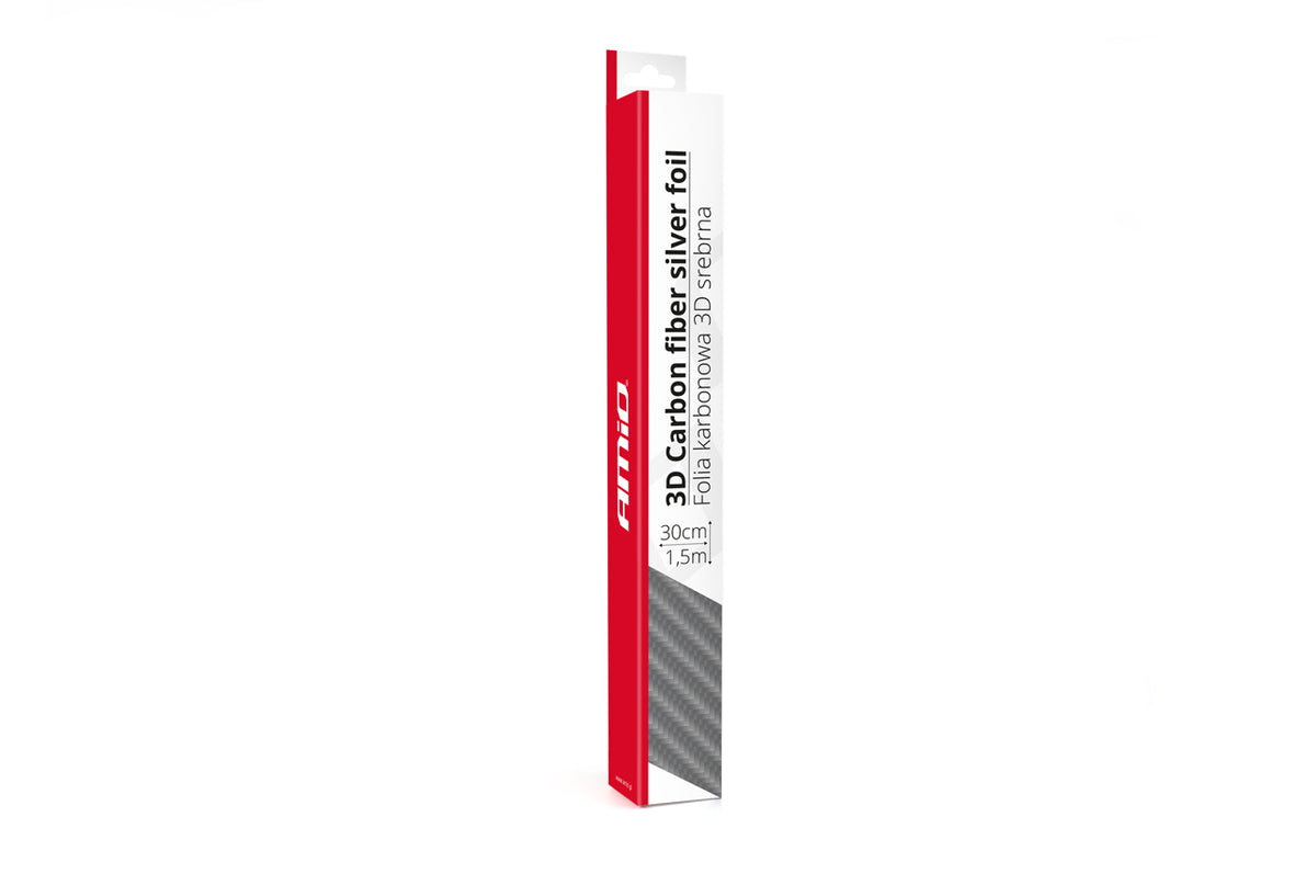 3D CARBON fiber ZILVER folie 30cm x 150cm AMiO 02600 - AMiO 02600 - afbeelding 2