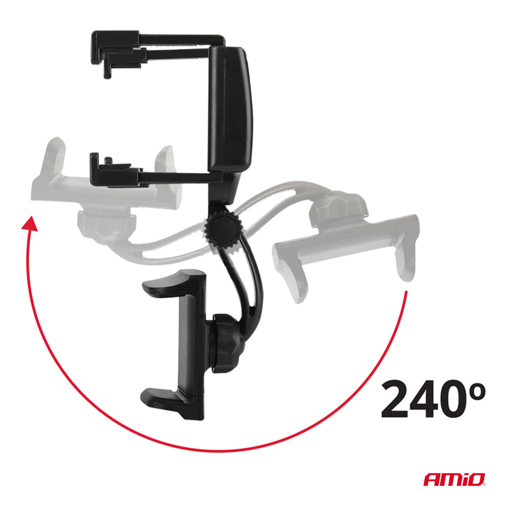Achteruitkijkspiegel telefoonhouder HOLD-17 AMiO 02612 - AMiO 02612 - afbeelding 3