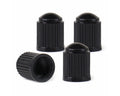 Ventiel dopjes plastic 4 stuks zwart