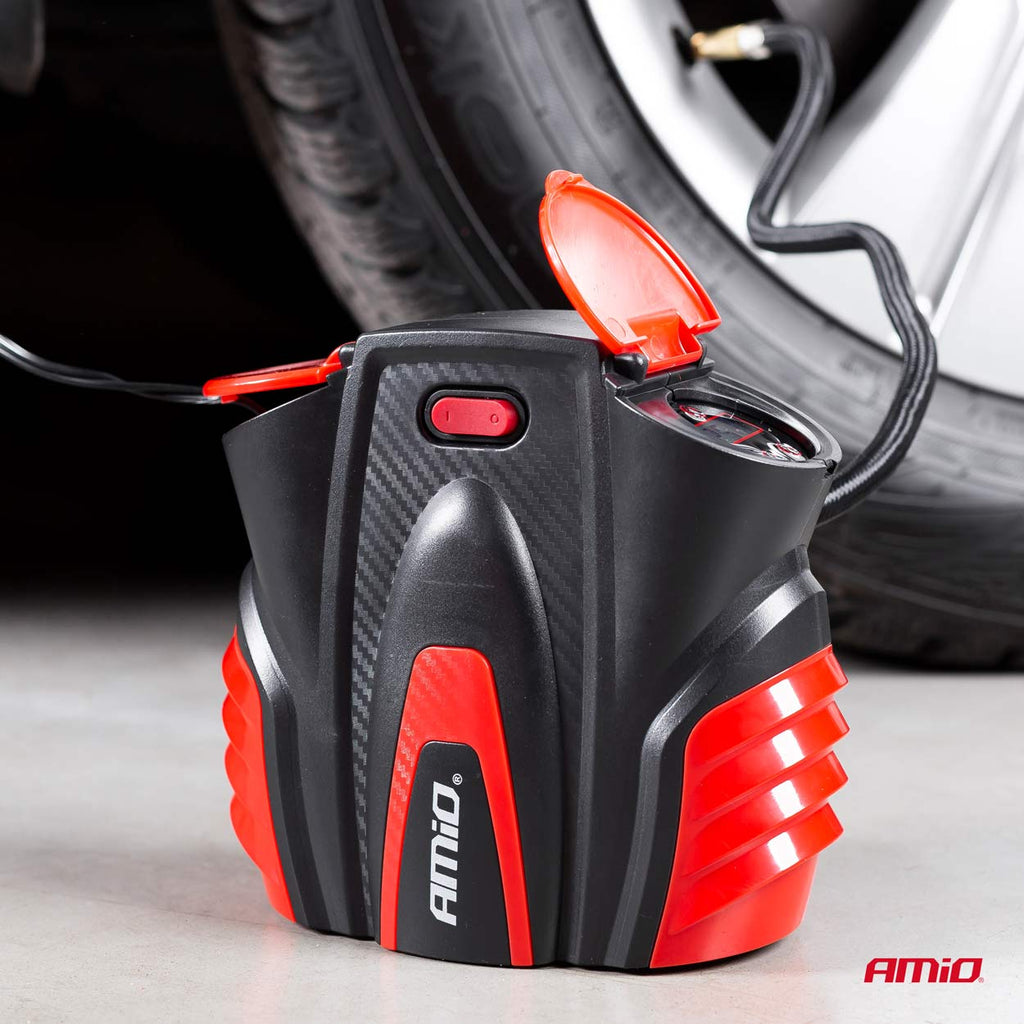 Auto Luchtcompressor met digitale manometer en LED-licht 12V ACOMP-16 AMiO 02641 - AMiO 02641 - afbeelding 11
