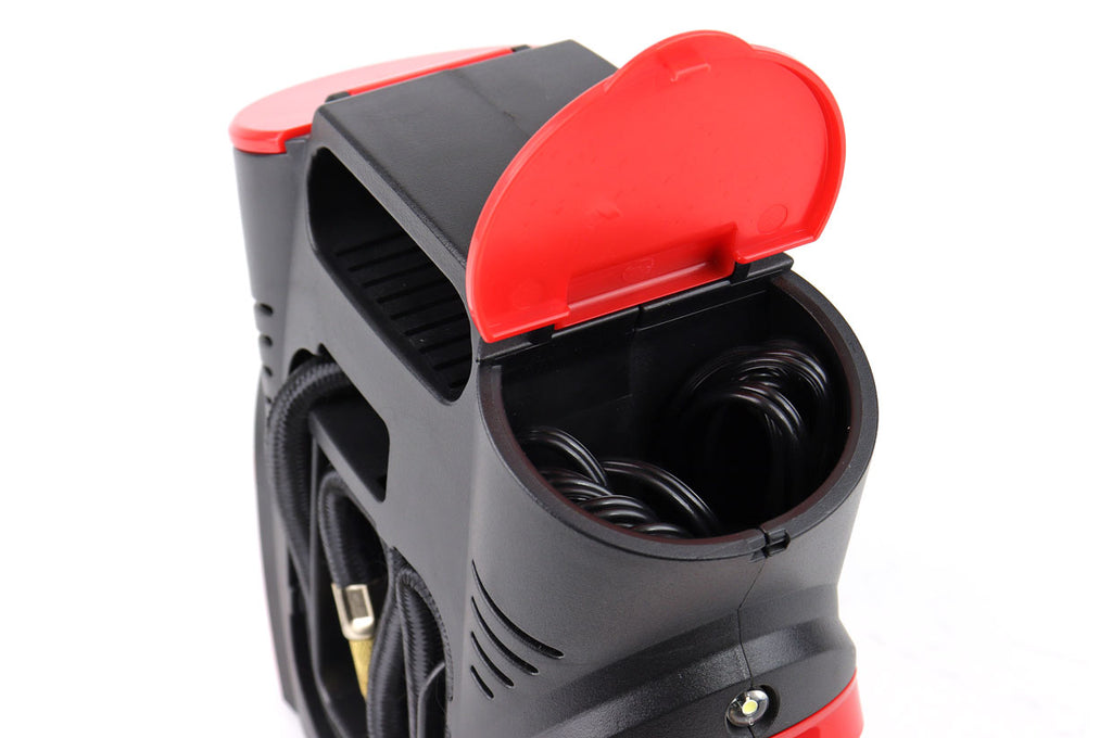 Auto Luchtcompressor met digitale manometer en LED-licht 12V ACOMP-16 AMiO 02641 - AMiO 02641 - afbeelding 2
